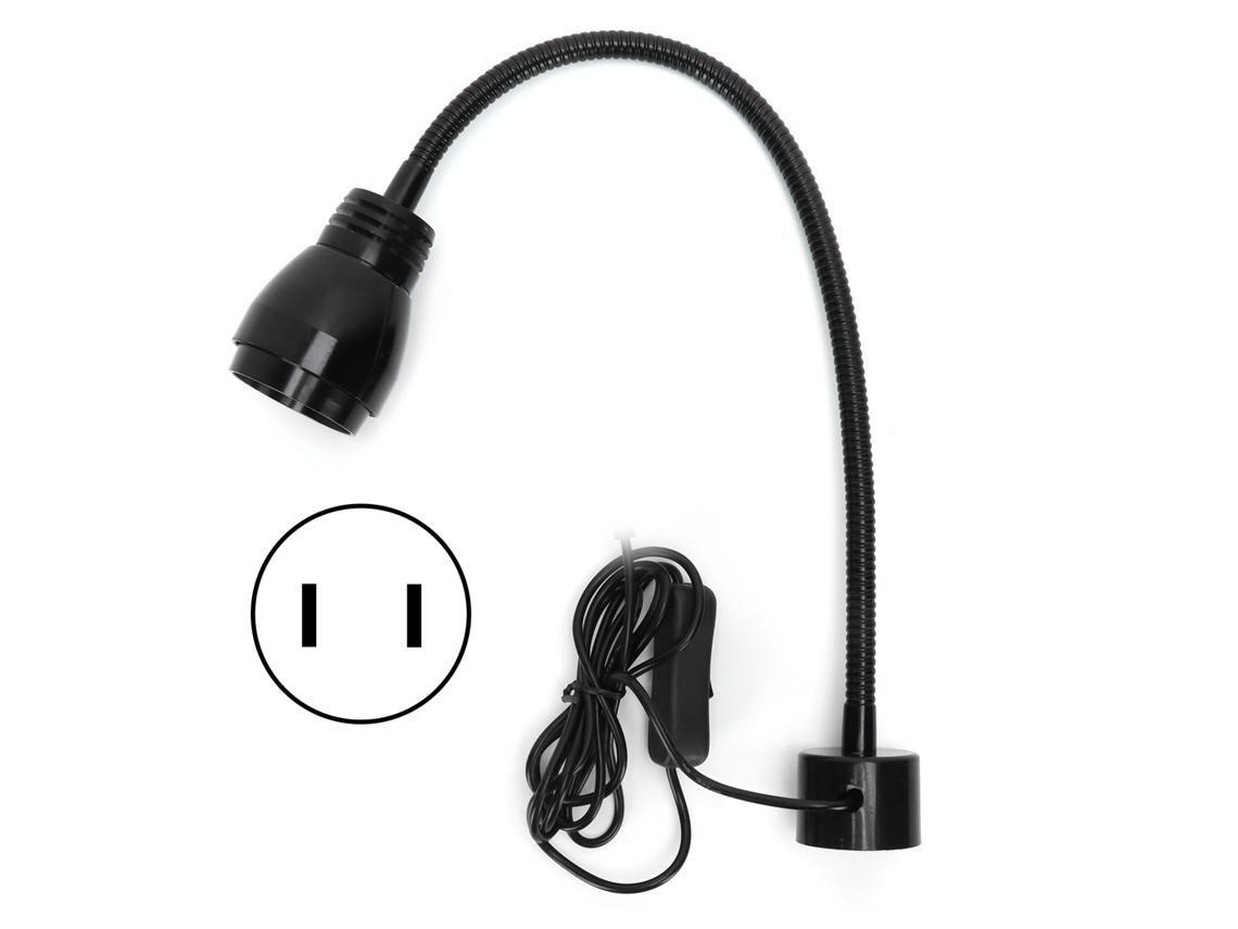 2026-luz De Trabajo Led Magnética Con Cuello Flexible 7w Para Herramientas Máquinas Tornos Iluminación Industrial Plug Us 110-220v