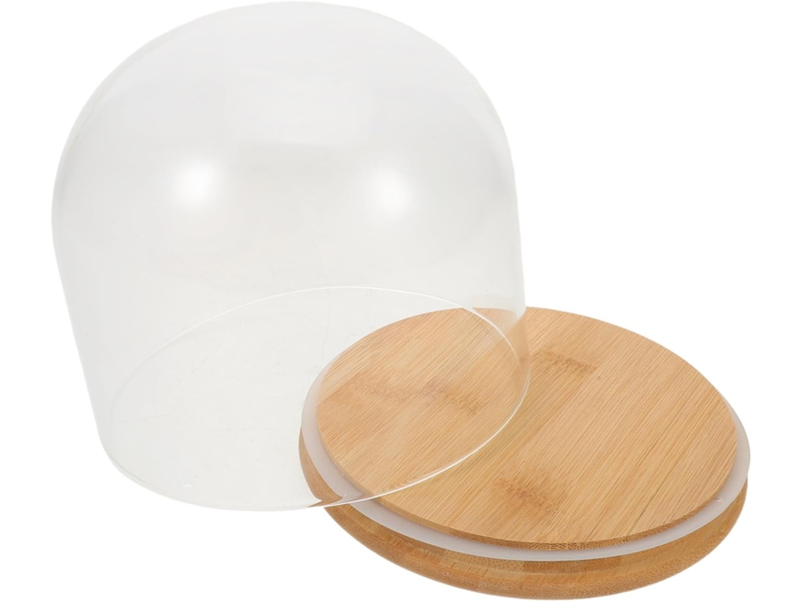 Cúpula De Cristal Con Base Para Flores Preservadas, Expositor De Postres, Artículo De Colección