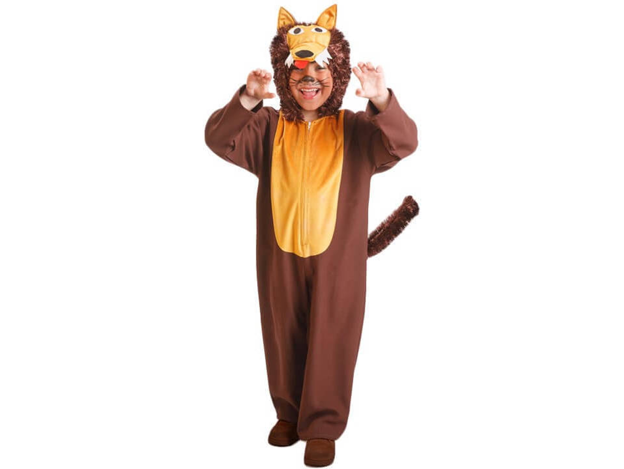 Disfraz de Niño DISFRAZZES Lobo Marrón (Talla: 7 a 9 años)