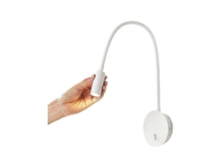 Lámpara de pared de lectura LED de 3 W, 3000 K, cuello de cisne, Nostalgia88 (blanca)