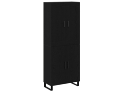 Maison Exclusive - Aparador Alto Roble Negro 69,5 X 34 X 180 Cm