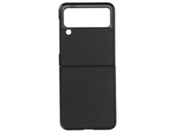 Capa De Couro Para Samsung Galaxy Z Flip 3 Protetora Anti Impacto Anti Arranhões Preta