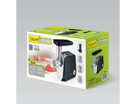 Feel-Maestro Mr850 Picadora de carne 1500 W Negro Acero inoxidable