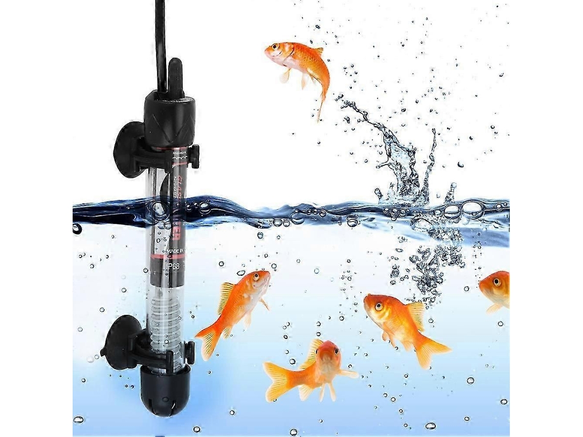 Calentador de agua sumergible mini GOKOCO HX 906 para acuario, ajustable, 220-240 V (100 W)