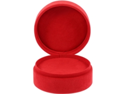 Redonda Terciopelo Joyas Organizador Anillos Collares Almacenamiento Protector Acolchado Suave Regalos