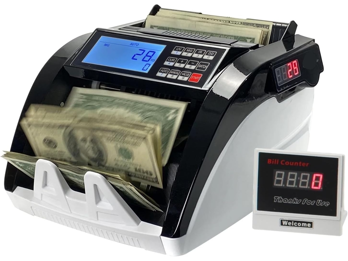 Contador De Billetes Xd-6800: Detección De Billetes Falsos Y Efectivo.