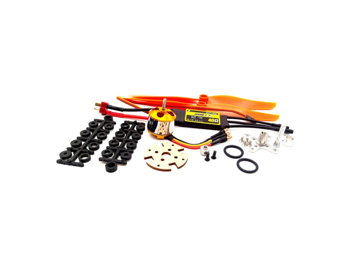 Sistema De Alimentación Rc Combinado 2s-4s: Motor Sin Escobillas Xxd A2212 2212 2450kv + Esc Htirc 40a + Hélice 5030