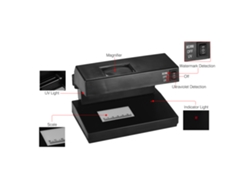 Detector De Billetes Falsos Portátil Uv/watermark Con Lupa Para Usd/euro/gbp