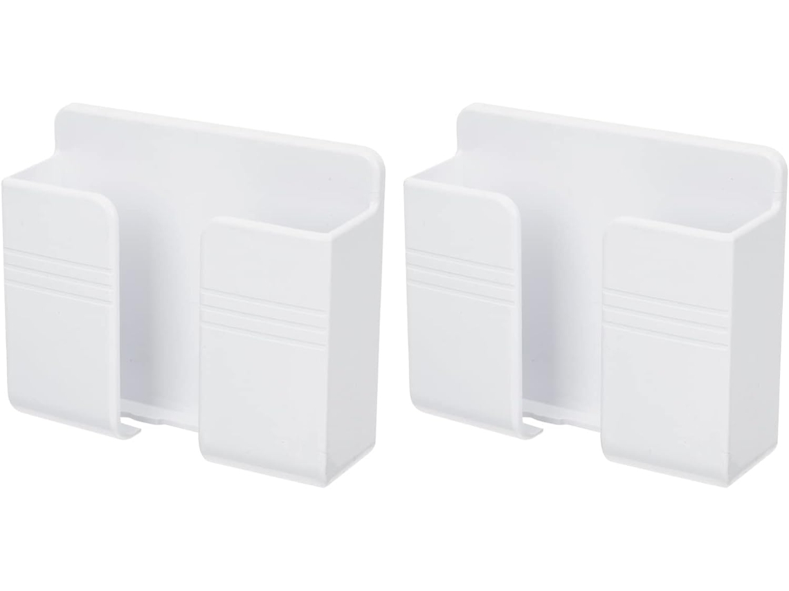 Soporte Adhesivo De Pared De 2 Piezas Para Organizar El Teléfono Y El Control Remoto.