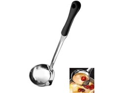 2026-colher De Sopa De Aço Inoxidável 304 Com Cabo De Plástico Antiguidade E Filtro Para Cozinha Familiar E Restaurantes