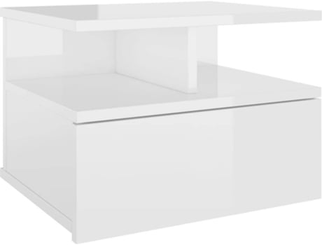 Mesita de noche flotante VIDAXL Blanco Madera contrachapada (40x31x27 cm)