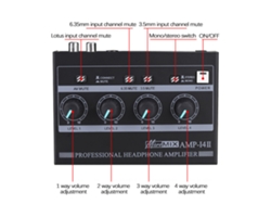 Amplificador Portátil Para Auriculares Intrauditivos Para Estudios Y Escenarios Con Control De Volumen Independiente.