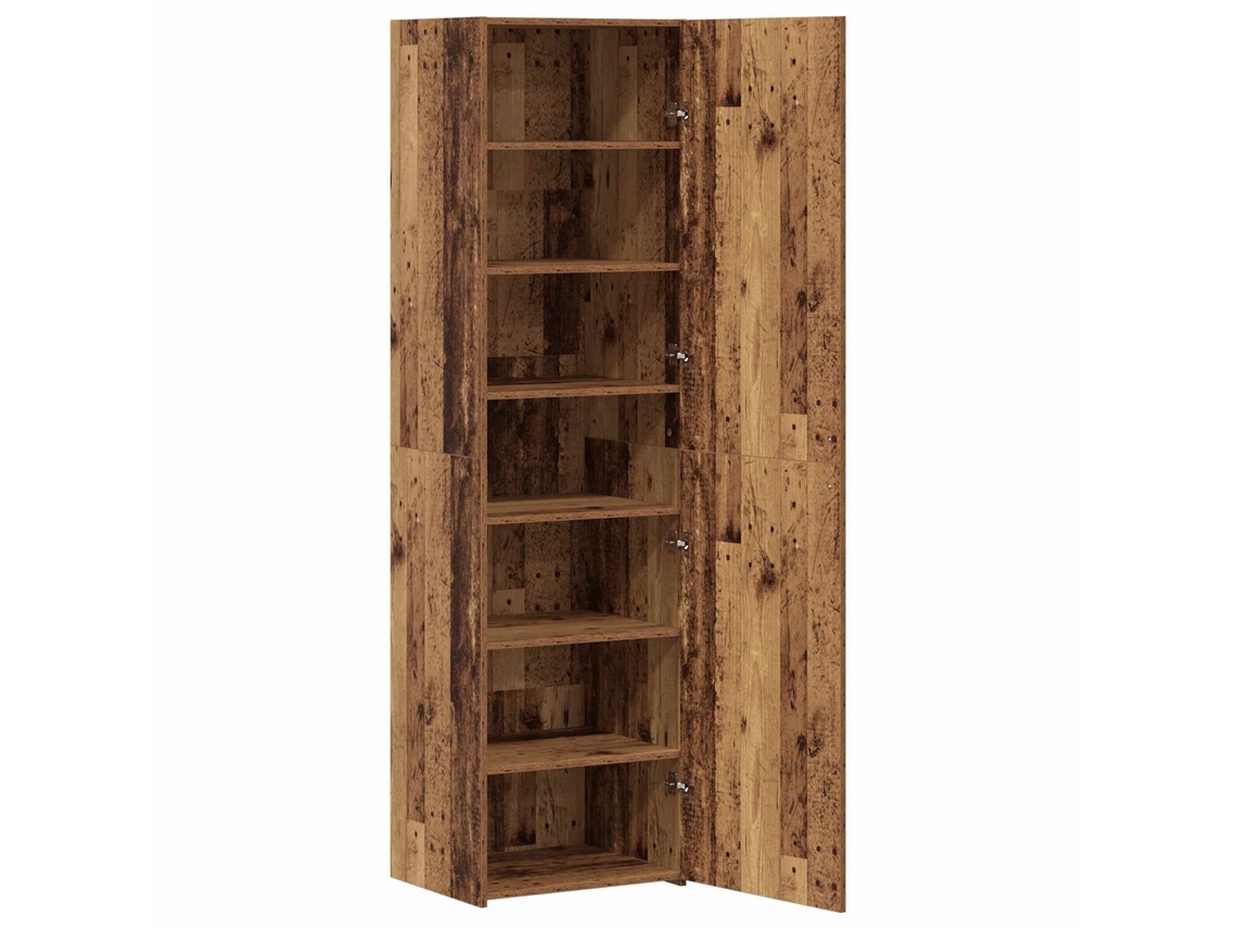 Maison Exclusive - Aparador Alto 2 Pcs Madera Vieja 50 X 42,5 X 185 Cm