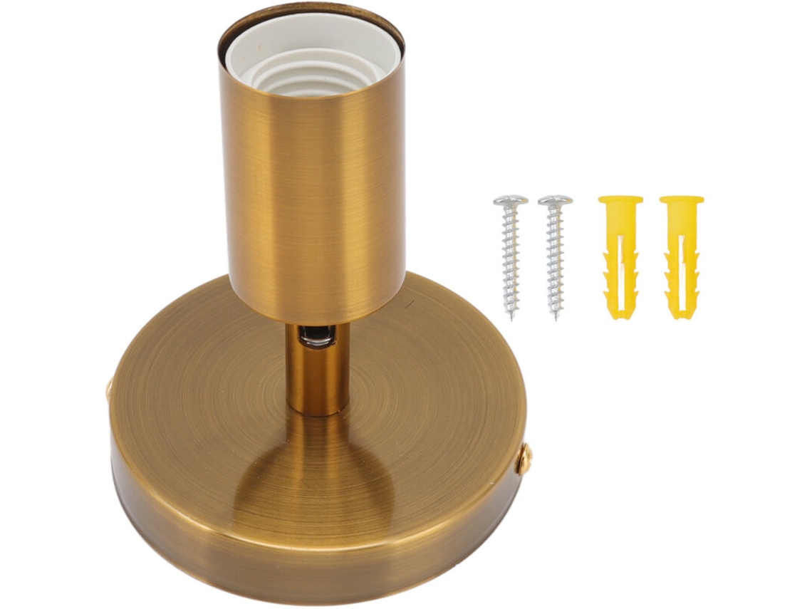 Base Para Aplique De Pared E27/e26, Ajustable 180 Grados Hacia Arriba.