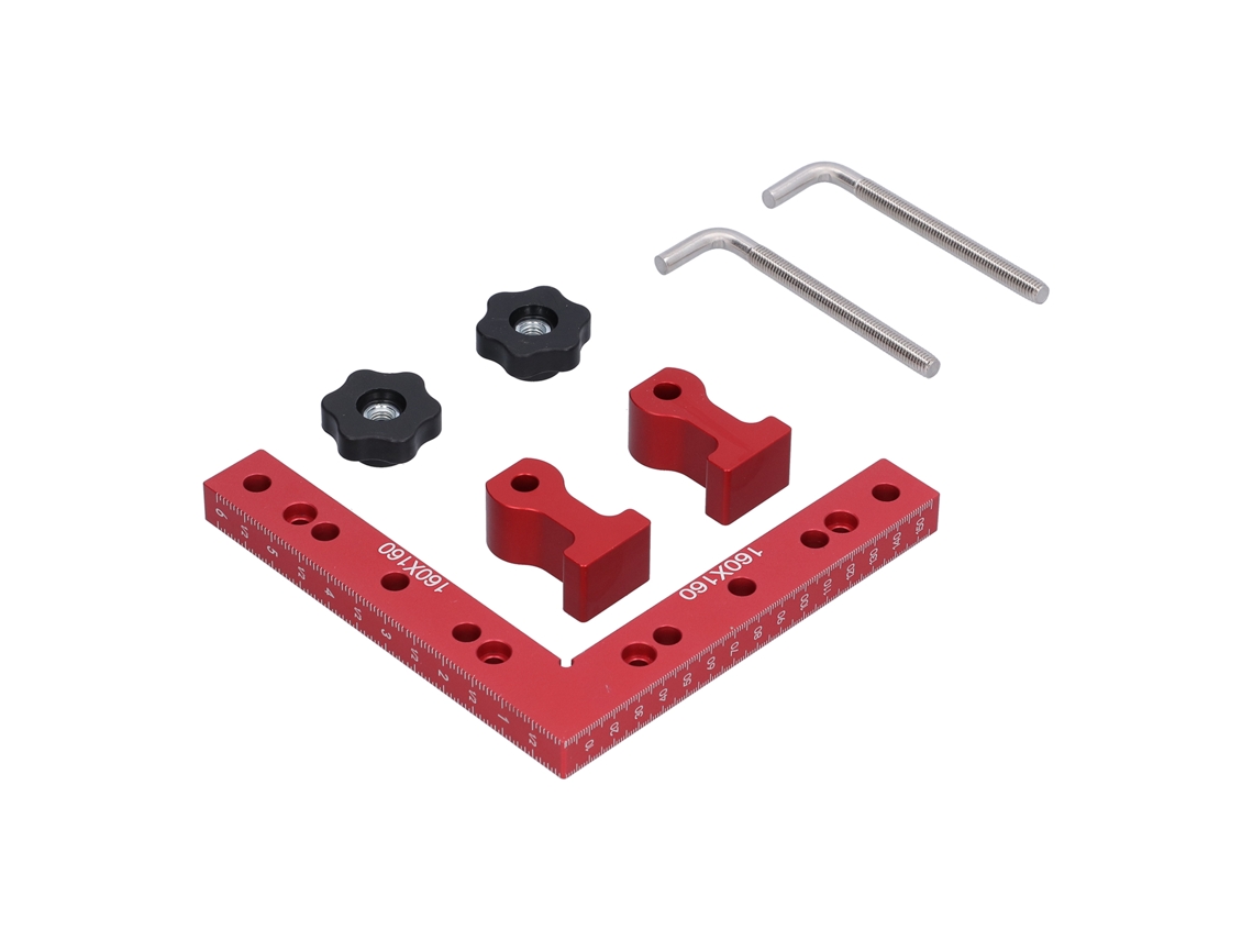 Regla de posicionamiento de ángulo recto de 90° para sujetadores CNC