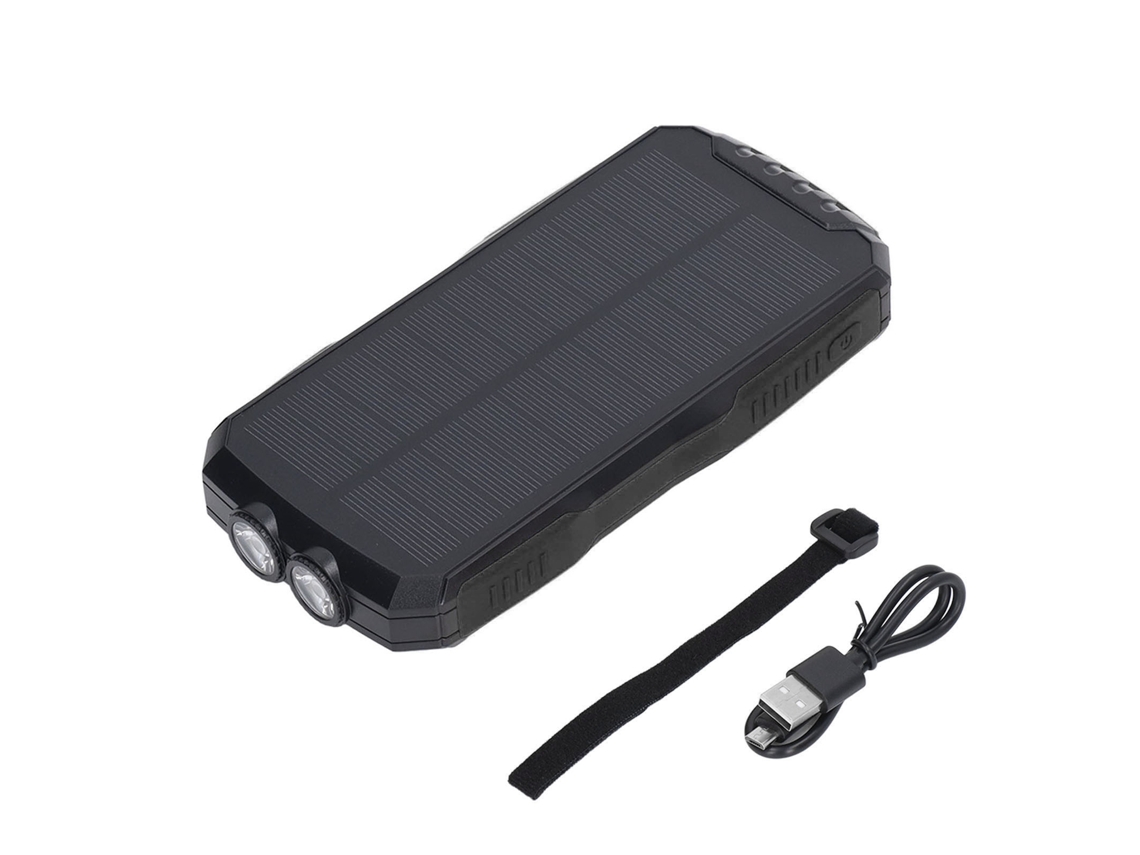 2026-batería Portátil Solar 25000mah Inalámbrica Qi 5w Impermeable Con 4 Modos De Luz Para Teléfonos Y Tablets