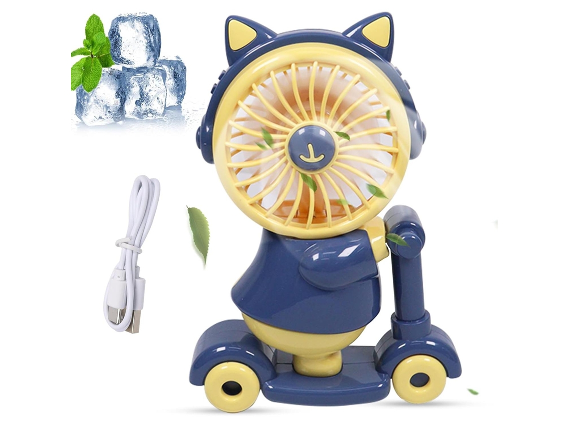 Ventilador De Mano Para Niños, Ventilador De Escritorio Usb, Forma De Skate, Pequeño Ventilador De Dibujos Animados, Pequeño Y Silencioso