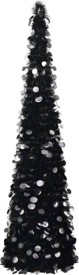 Árbol de Navidad VIDAXL Pop-up (PET - Negro - 180 cm)