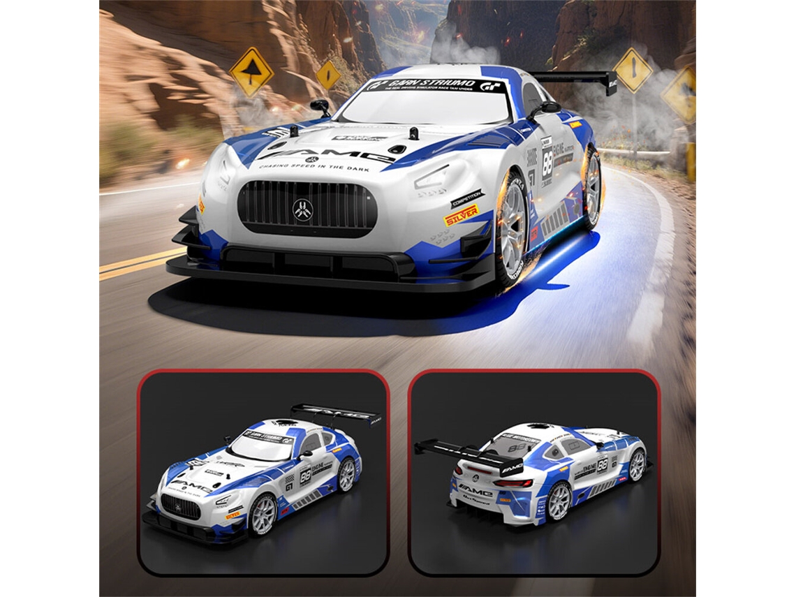 Negroxjrc Xj-1997 Rtr 1/16 2.4g 4wd Drift Rc Mini Led Alta Velocidad On-road Regalo Niños Juguetes