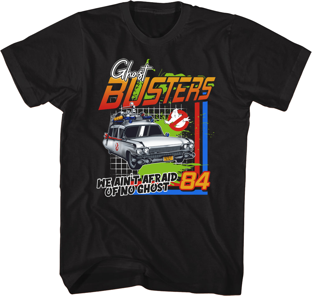 Camiseta Unisexo DEEPSTONE We Ain't Afraid Ghostbusters Negro (M)