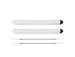 2pcs Caneta Stylus Com Cordões Para Telas Táteis Tablet Celular Dispositivos Kid Friendly Branco