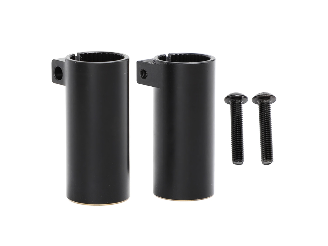 Mali 2pcs Camisa de Eixo Traseiro de Latão com Revestimento Preto Adaptador de Eixo Traseiro para Scx10 Ii Ar44