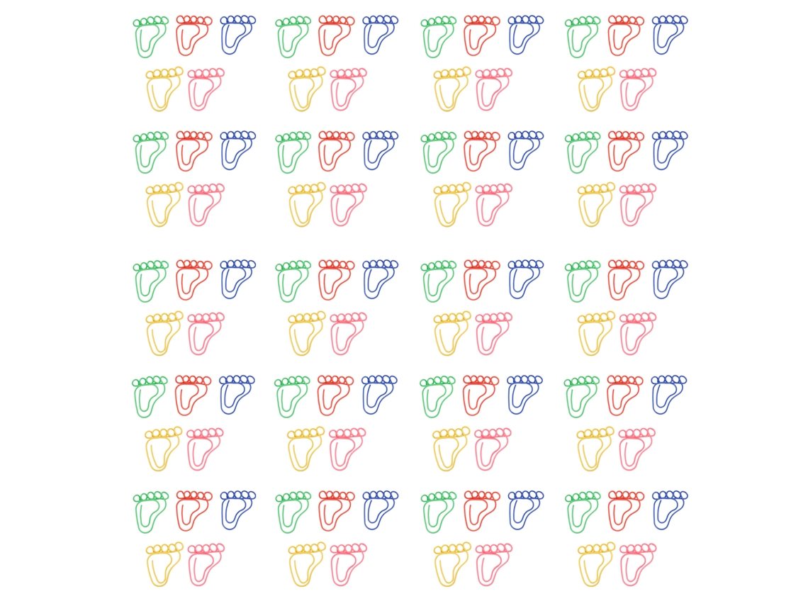 100 Clips Metálicos en Forma de Huella Dactilar, con Mayor Resistencia al Deslizamiento, para Scrapbooks, Tarjetas y Uso de Oficina.