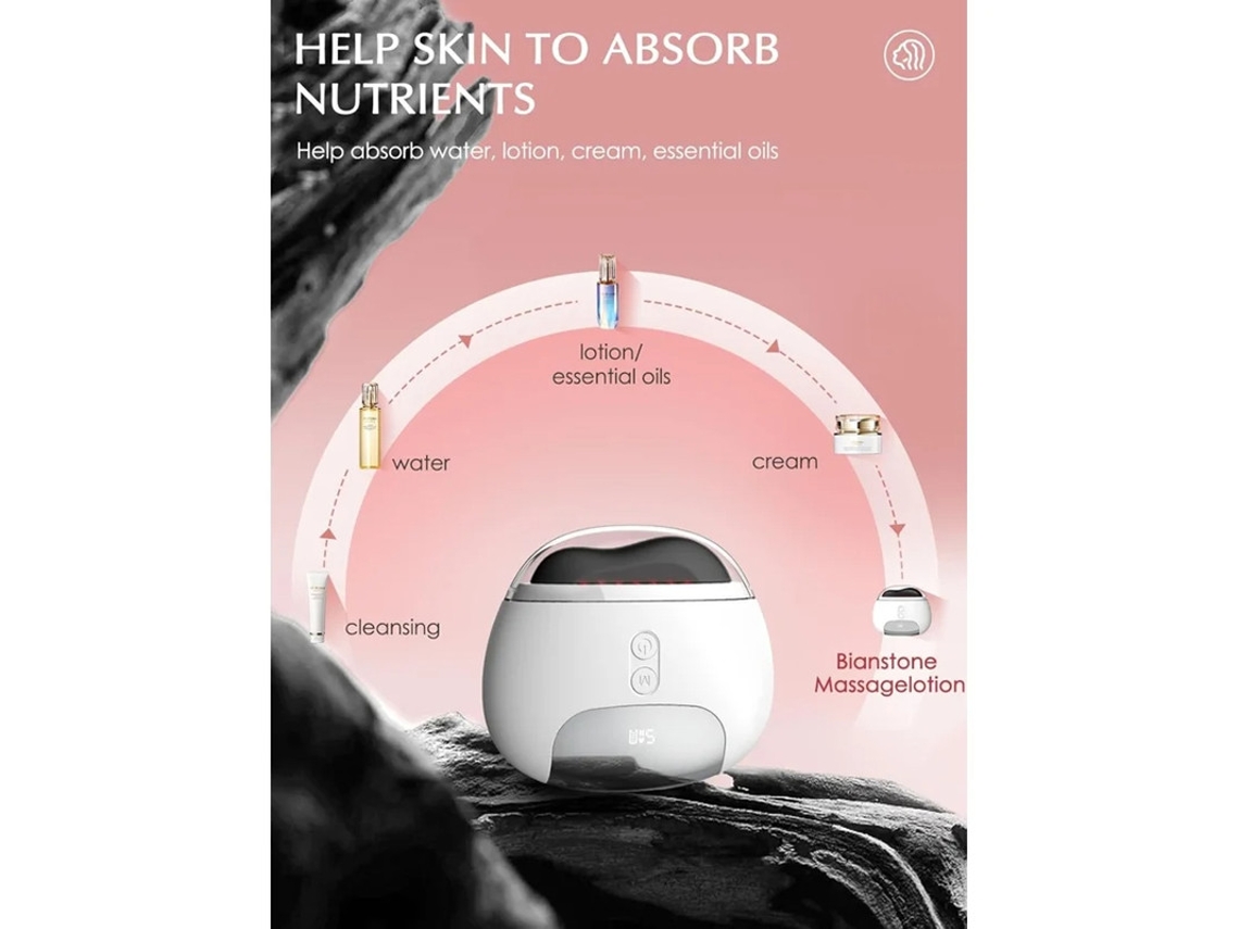 Gua Sha, herramienta de esculpido facial, masajeador facial eléctrico con vibración y calor, 5 modelos, dispositivo Bestvite