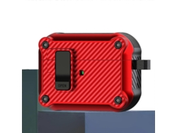 Estuche protector de fibra de carbono GIECY para auriculares con interruptor magnético automático