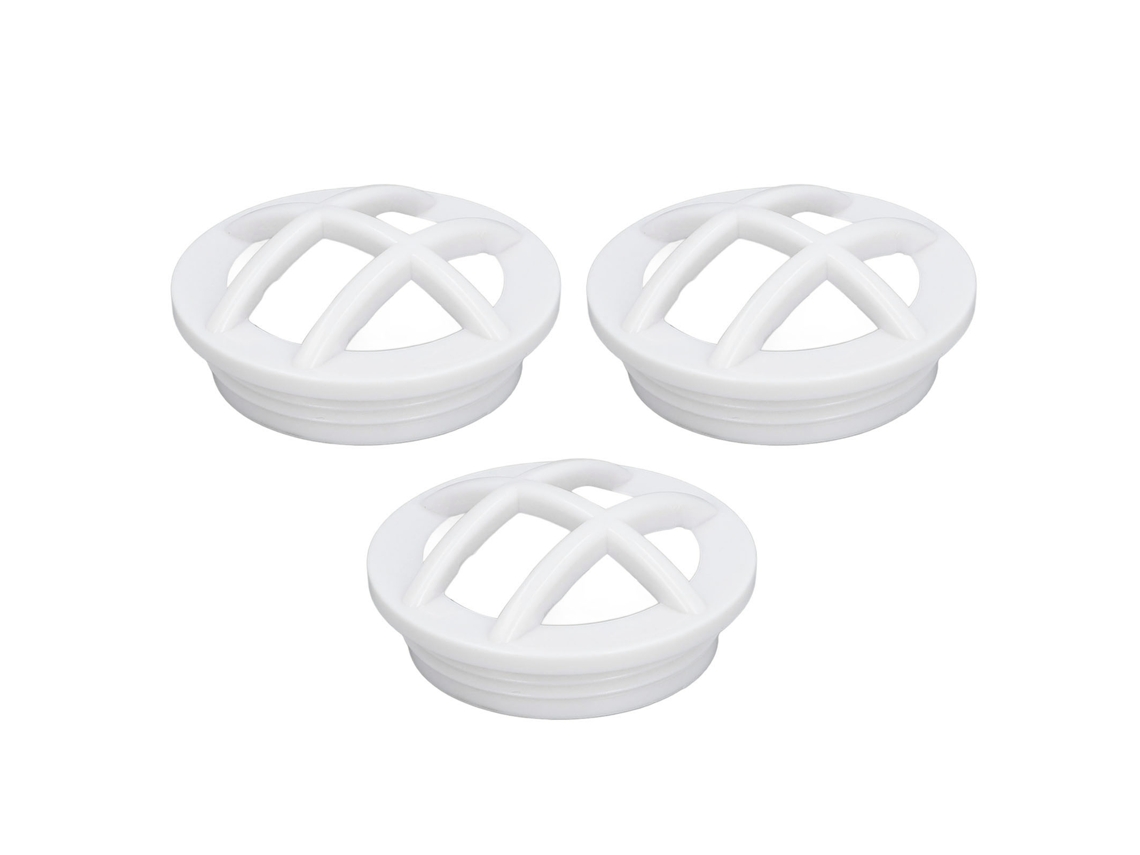 3 piezas de inserción de rejilla de entrada G1-1/2 con rosca macho para montaje en pared, cubierta de drenaje redonda para piscina Sp1026, Spa