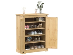 Mueble Zapatero | Zapatero Corona Madera Maciza De Pino 86x38,5x108 Cm