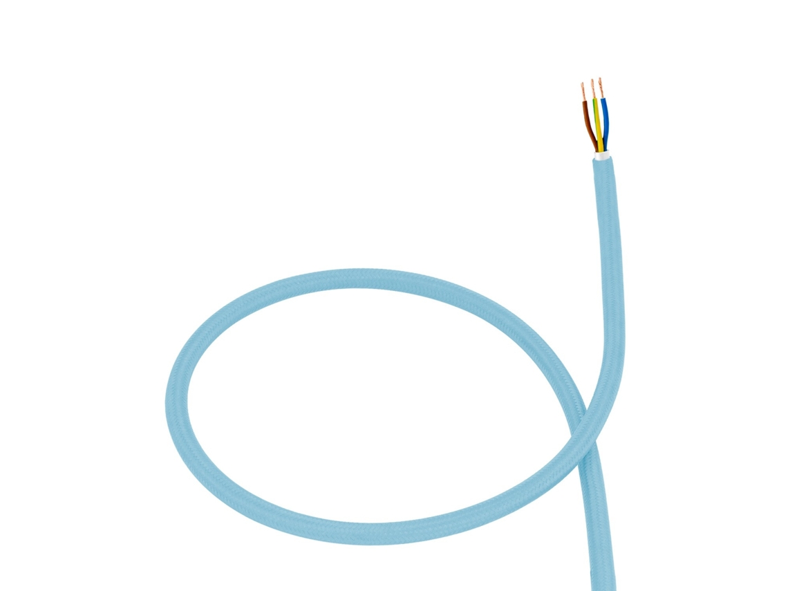 Cable Textil Eléctrico Azul
