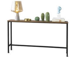 Mesa de Entrada SOBUY (Marrón, Negro - 120x20x65 cm)
