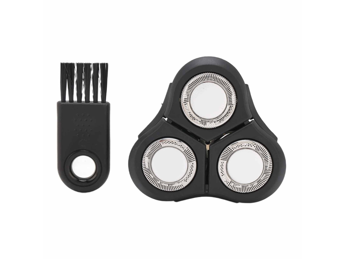 Cabeça de substituição leve e portátil para barbeador Philips RQ11, modelo 2026, com escova de limpeza.