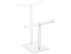 Soporte Expositor Diademas Ideal Guardar Accesorios Acrílica Estable Niveles Cabello Oficina Base Dos Casa