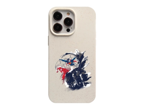 Funda Oficial Dc Comics Liga La Justicia Personajes Tierra Warner Bros Compostable para iPhone 14 Pro PHONECASES3D