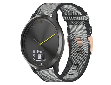 Correa Para Garmin Vivomove Hr Sport 20mm Correa De Reloj De Nylon Gris VENISYMLIS