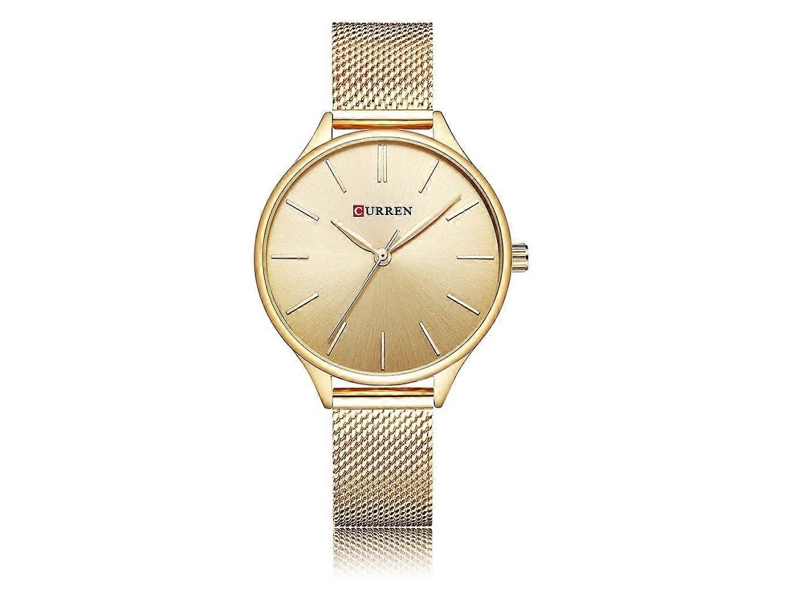 Reloj casual para mujer Curren 9024 con brazalete de acero, resistente al agua y movimiento de cuarzo.