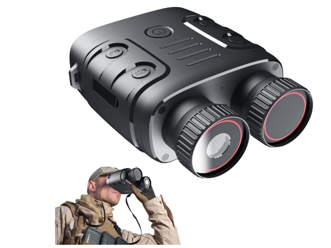 Óculos De Visão Noturna Binóculos 1080p Infrarednight Vision Scope 5x Digital Zoom Preto Saisiyiky