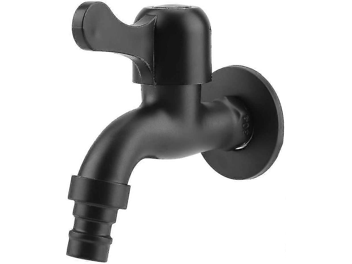 Grifo De Pared Negro Continental Acero Inoxidable 304 Grifo De Jardín De Apertura Rápida Para Lavadora Cocina Exterior Z