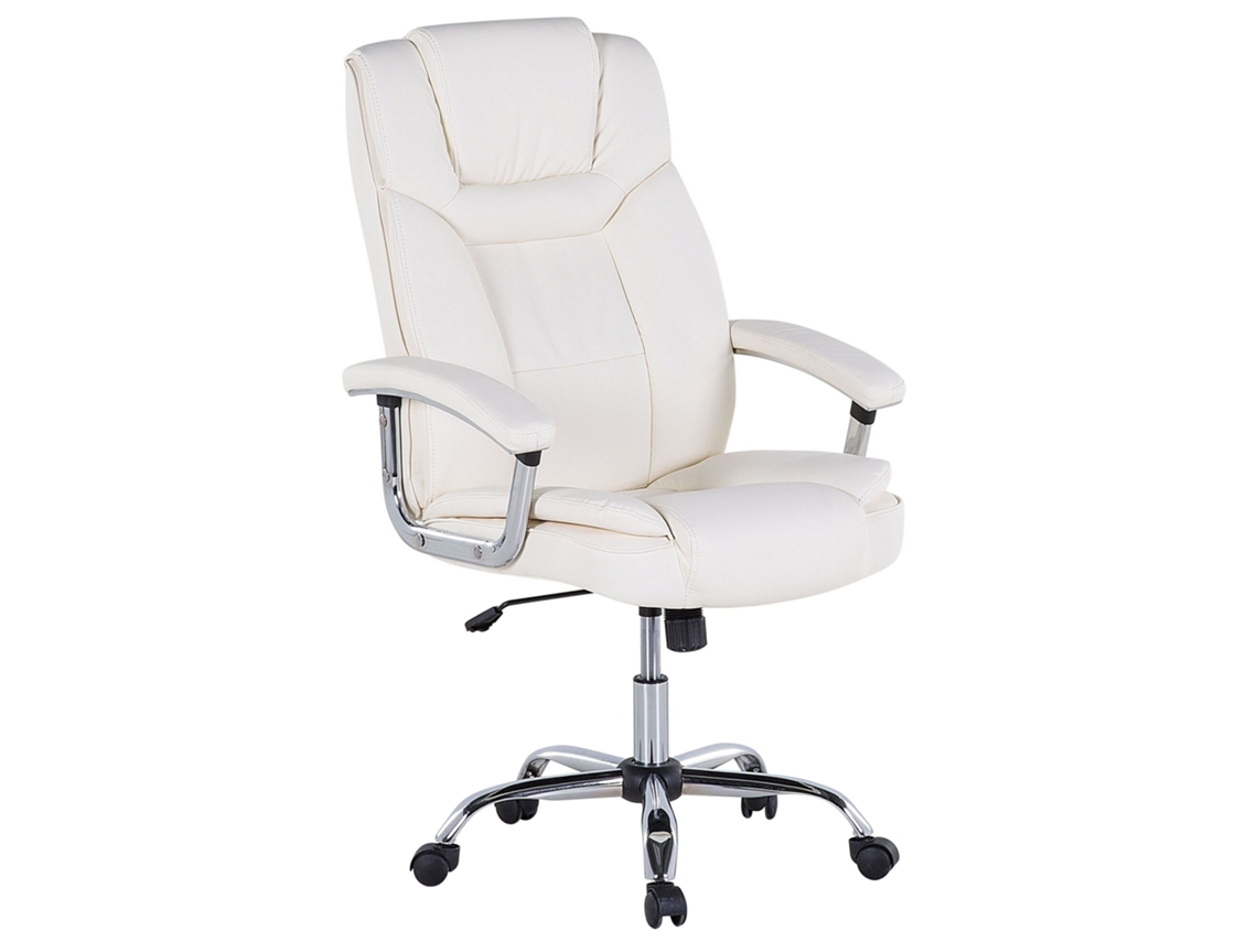 Silla ejecutiva BELIANI Advance de Piel sintética Beige 66x66x118