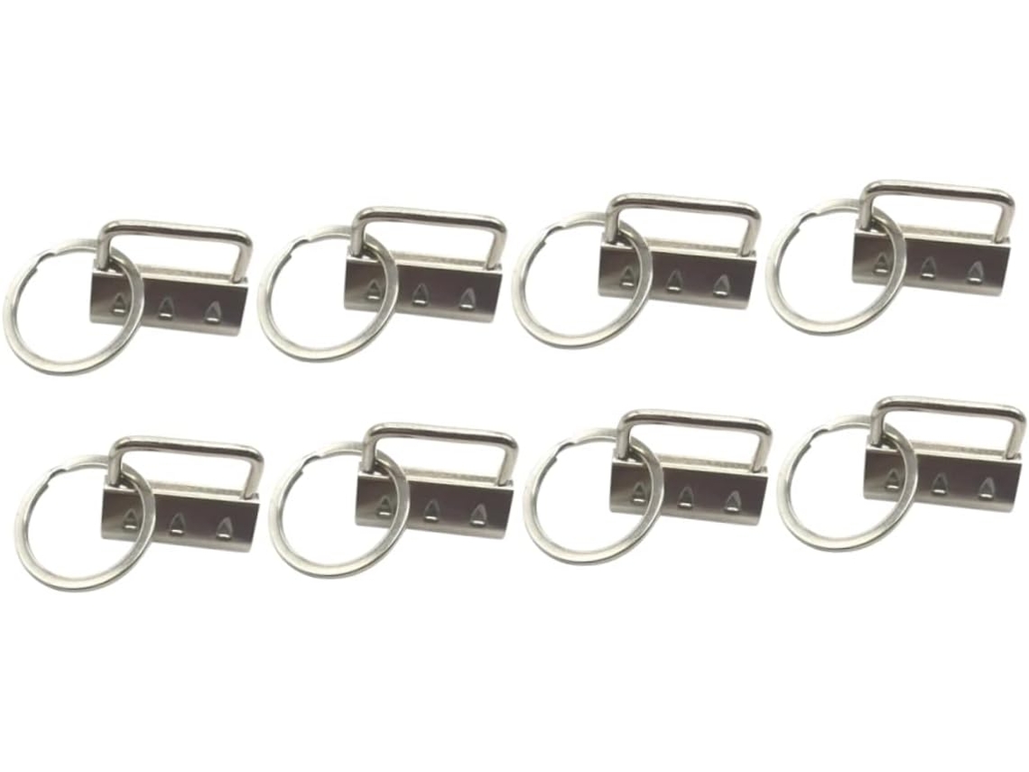 50 Llaveros Metálicos Con Cadena Para Accesorios Y Correas De Equipaje, Resistentes A La Corrosión.