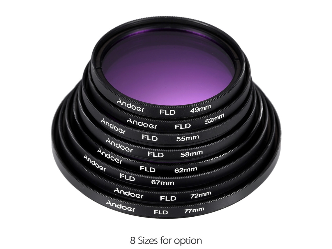 2026yncm-kit De Filtros 67mm Andoer: Uv, Cpl, Fld, Nd2/4/8 + Parasoles Para Cámara