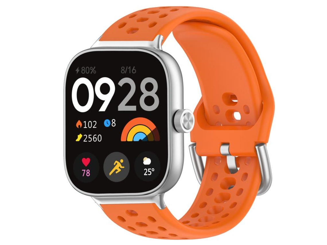 Correa para Xiaomi Band 9 Pro / 8 Pro - Correa deportiva de silicona - Hebilla plateada