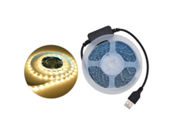 2026-tira Led De Luz Con Sensor De Movimiento 5v Usb Luz Cálida Para Armarios Pasillos 5m