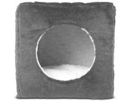Cama para Perros y Gatos GAUTY Pelo (Blanco y Gris - 40 x 40 x 40 cm)