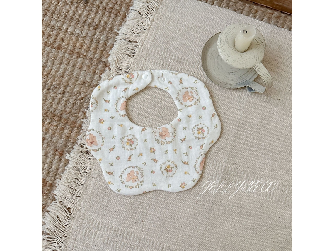 Babero Para Recién Nacidos – Lindo Diseño De Osito, Babero De Gasa De Algodón Puro De 6 Capas (anti-regurgitación) – Estilo 4