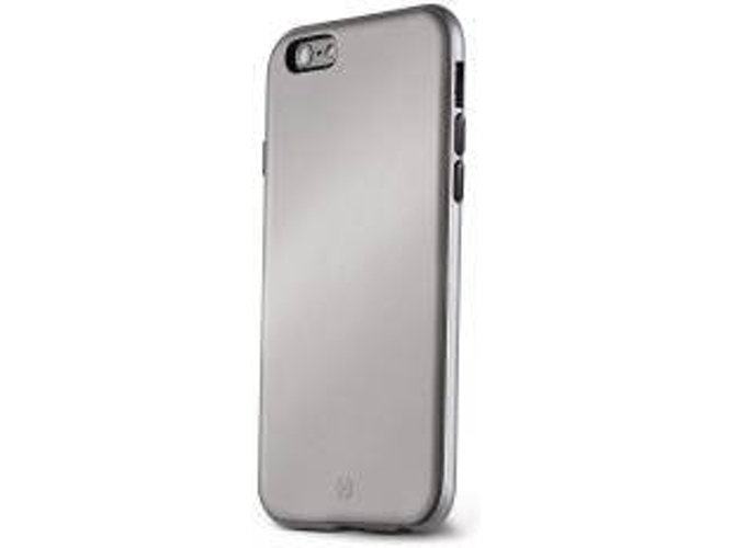 Funda iPhone 6 Plus CELLY Bumper Plateado