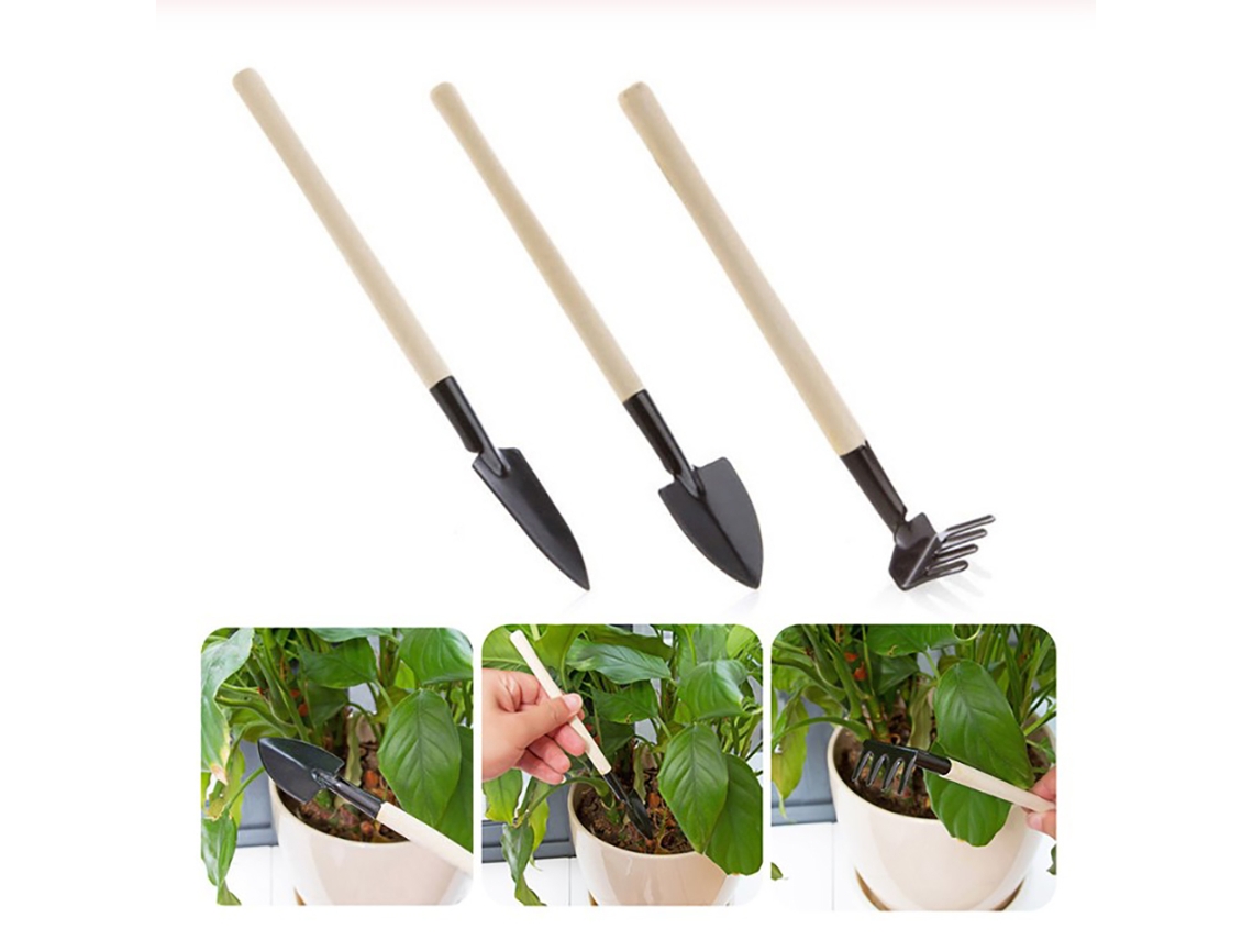 Juego de herramientas de jardinería para encimera y plantación