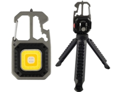 Omni-linterna Portátil Mini 7 Modos Llavero Impermeable Recargable Con Abrebotellas Base Magnética Trípode Para Campamento